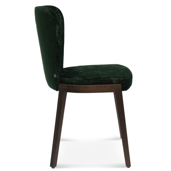 Polsterdatud söögitool külgvaade