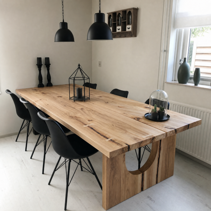 Massiivpuidust söögilaud